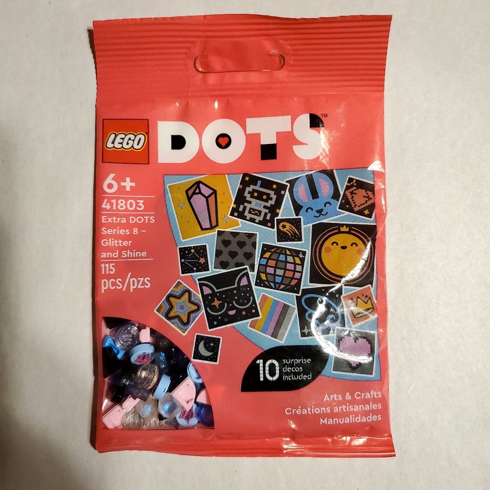 Lego 41803 Arts & Crafts Set Extra Dots Series 8 Glitter Shine Sealed Ages 6+